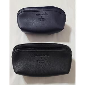 2pk Shinola X American Airlines Flagship Leather Toiletry Bags Travel Organizer